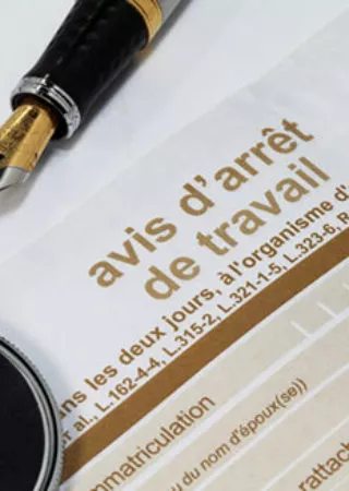 arrêt de travail